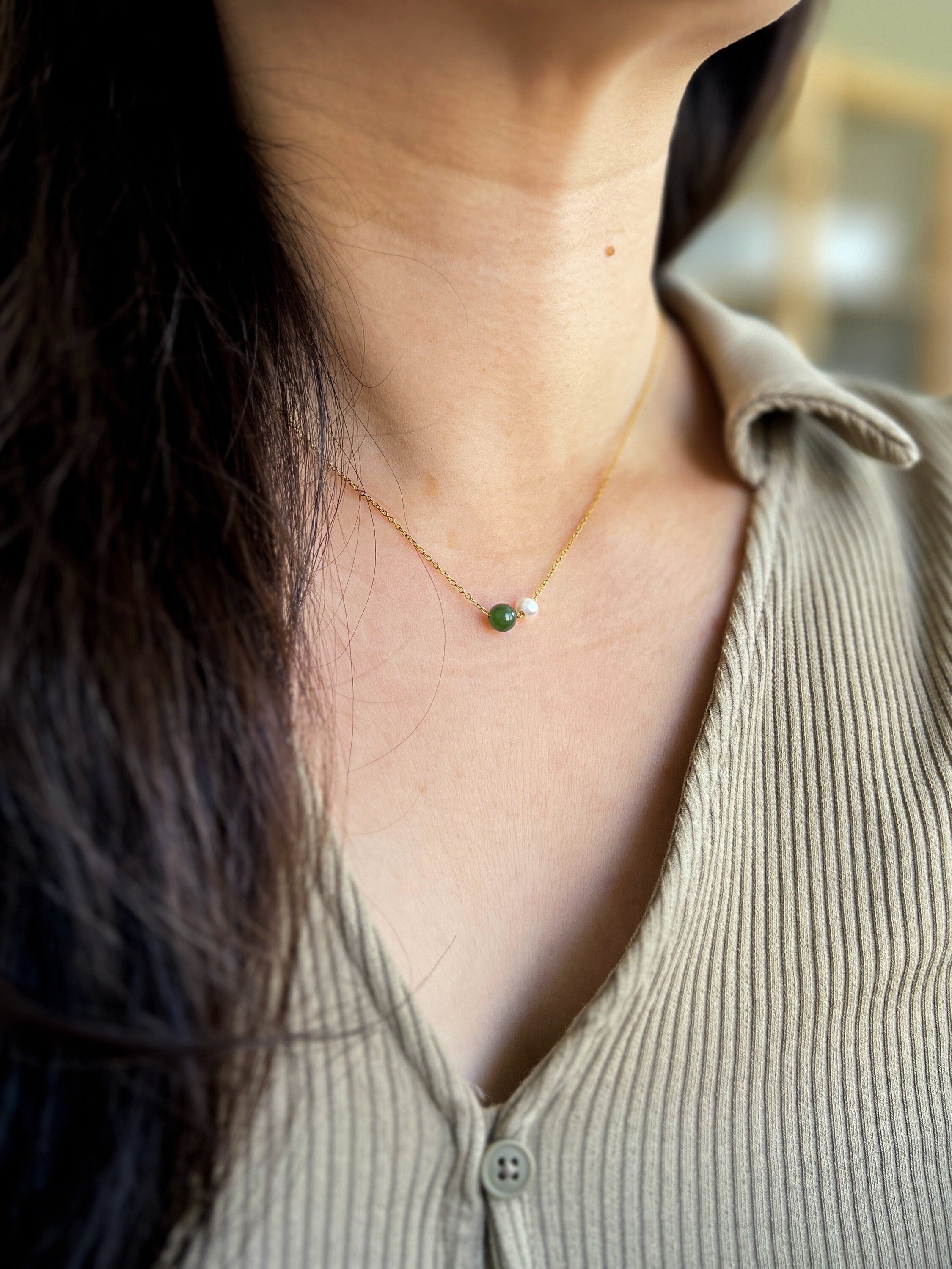 How to Make Jadeite Beaded Necklace DIY Jewelry Tutorials - YouTube